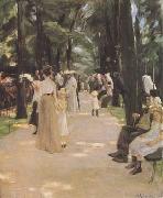 Max Liebermann The Parrot Walk at Amsterdam Zoo (mk09) oil painting artist